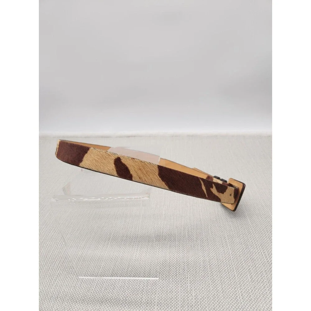 Classiques Entier XL Belt Animal Print Leather PR4229 Brown Tan Flaw